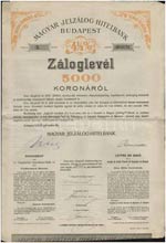 1909-1910. Magyar Jelzálog Hitelbank 4 ... 