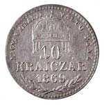 1869KB 10kr Ag Magyar Királyi Váltó ... 