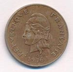 Francia-Polinézia 1976. 100Fr Ni-Br ... 