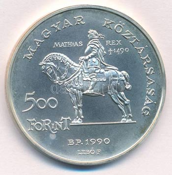 1990. 500Ft Ag Mátyás király / Beatrix ... 