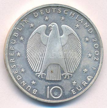 Németország 2002F 10E Ag Euro ... 