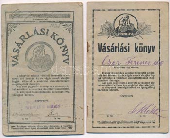 1924-1929. Hangya - Vásárlási könyv ... 