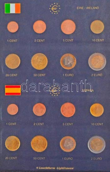Vegyes 1999-2002. 16 különféle euró sor, ... 