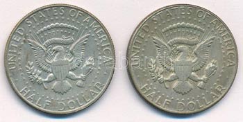 Amerikai Egyesült Államok 1967-1969D 1/2$ ... 