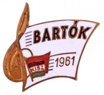 1961 .Bartók - KISZ zománcozott Br ... 