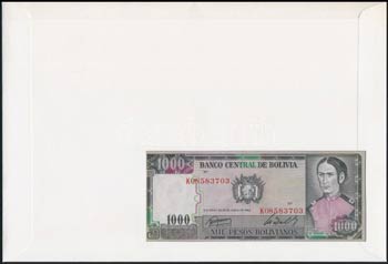Bolívia 1982. 1000P borítékban, alkalmi ... 