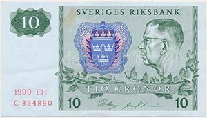 Svédország 1990. 10K ... 