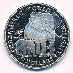 Cook-szigetek 1990. 10$ ... 