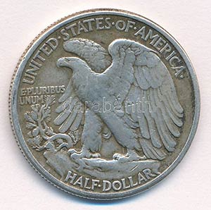 Amerikai Egyesül Államok 1944. 1/2$ Ag ... 