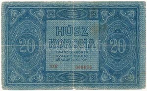1919. 20K T:III- 
Hungary 1919. 20 Korona ... 