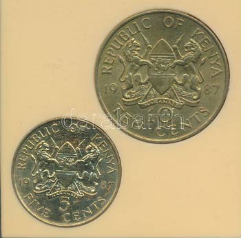Kenya 1987. 5c + 10c ... 