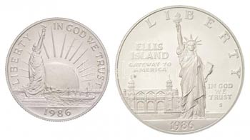 Amerikai Egyesült Államok 1986S 1$ Ag 100 ... 