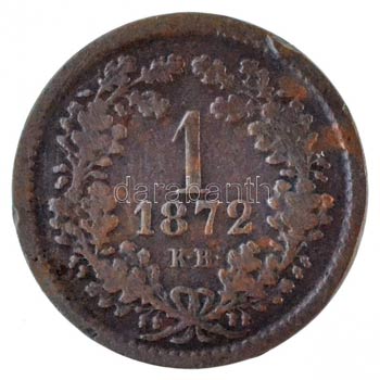 1872KB 1kr Cu Angyalos címer / Magyar ... 