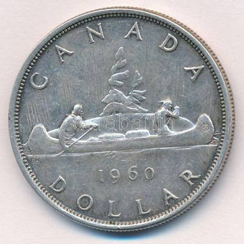 Kanada 1960. 1$ Ag II. Erzsébet ... 