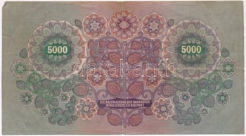 Ausztria / Osztrák-Magyar Bank 1922. 5000K ... 