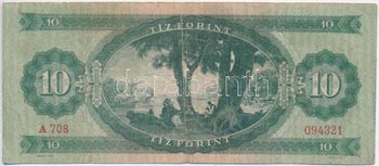 1947. 10Ft T:III- Hungary 1947. 10 Forint ... 