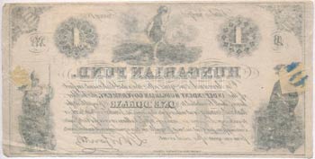 1852. 1$ B Kossuth bankó sorszám ... 