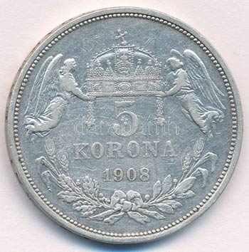 1908KB 5K Ag Ferenc József T:2,2- Adamo K7