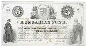 1852. 5$ A Kossuth ... 