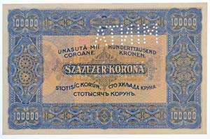 1923. 100.000K Orell Füssli Zürich, ... 