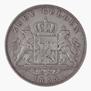 Német Államok / Bajorország 1855. 2G Ag ... 