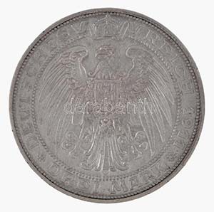 Német Államok / Poroszország 1911A 3M Ag ... 