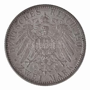 Német Államok / Baden 1906. 2M Ag I. ... 