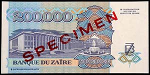 Zaire 1992. 20.000Z MINTA ... 