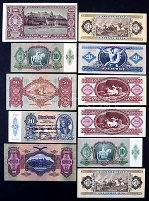 1930-1993. 21db magyar bankjegy, pengok és ... 