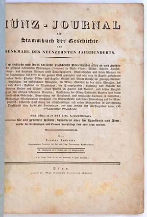 1833. Münz-Journal als Stammbuch der ... 