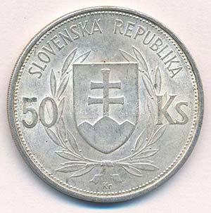 Szlovákia 1944. 50K Ag Függetlenség 5. ... 