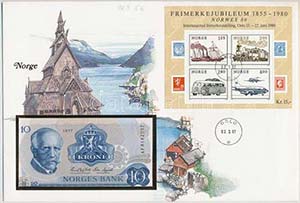 Norvégia 1977. 10K ... 