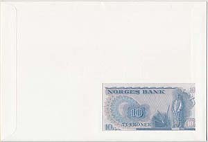 Norvégia 1977. 10K borítékban, alkalmi ... 