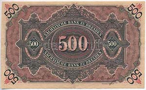 Német Birodalom / Szászország 1911. 500M ... 