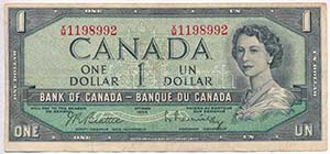 Kanada 1954. 1$ T:III  ... 