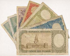 Argentina 1951-1969. 50c-5000P (7xklf) ... 