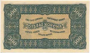 1923. 500K Magyar Pénzjegynyomda Rt. ... 