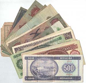 1849-1990. 23db-os vegyes magyar bankjegy ... 
