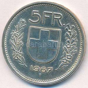 Svájc 1967B 5Fr Ag T:1- ... 
