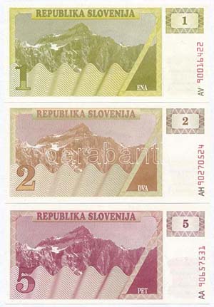 Szlovénia 1990-1992. 1T ... 