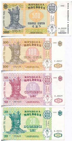 Moldova 1992. 50L + 100L ... 