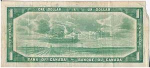 Kanada 1954. 1$ T:III- szakadás Canada ... 