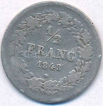 Belgium 1843. 1/2Fr Ag I. Lipót T:3 ... 