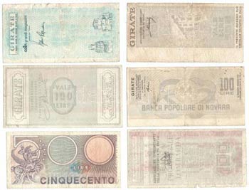 Olaszország 1974. 500L + 1976-1977. 5db ... 