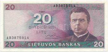 Litvánia 1991. 20L ... 