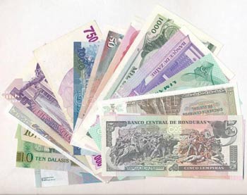 20db-os vegyes külföldi bankjegy tétel, ... 