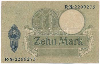 Német Birodalom 1906. 10M hét számjegyű ... 