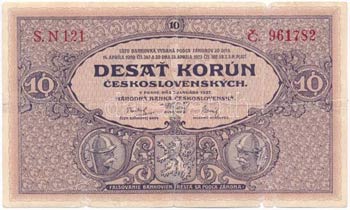 Cehszlovákia 1927. 10K ... 