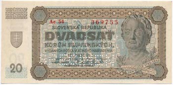 Szlovákia 1939. 20K ... 