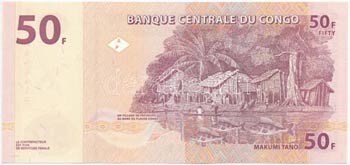 Kongó 2007. 50Fr T:I Congo 2007. 50 Francs ... 